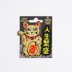 Patchs Manekineko Doré 2p