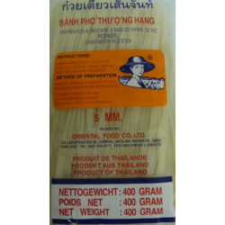 Vermicelles de riz ou pates de riz 5mm frais 400g