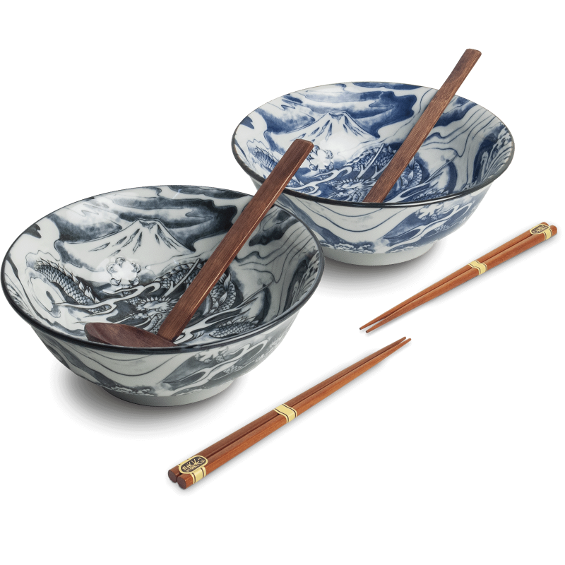 Bol de ramen japonais céramique 4 ensemble 